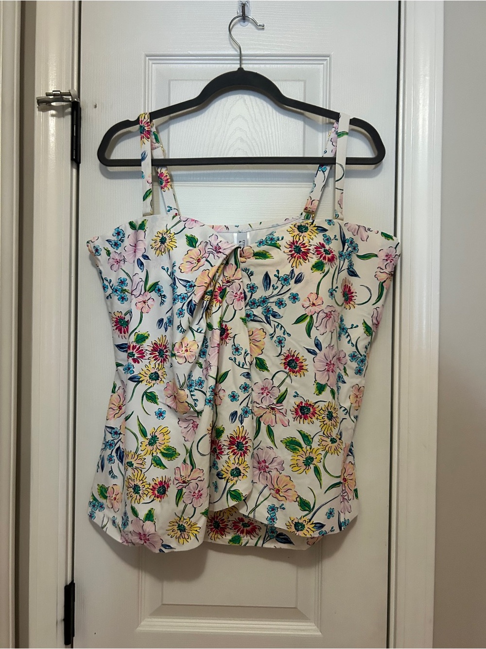 crown & ivy White Floral Swim Tankini